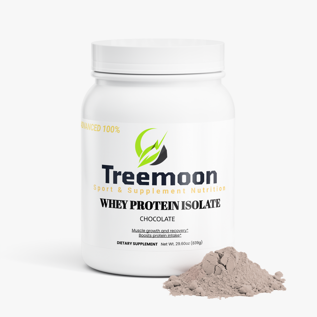 Treemoon chocolate whey protein isolate product view