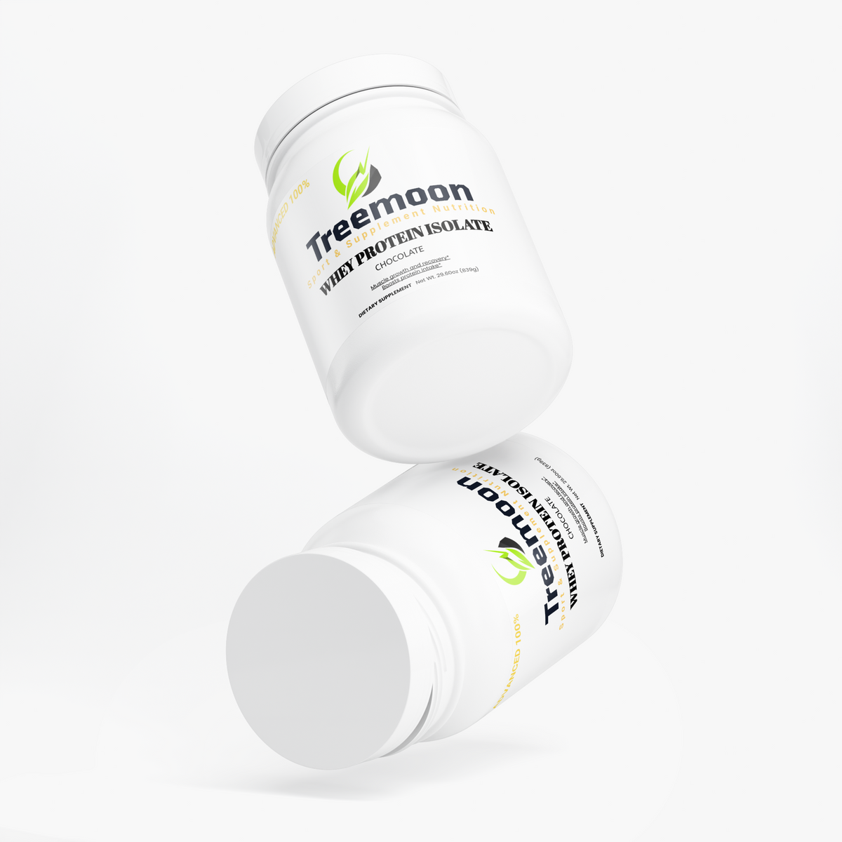 Treemoon chocolate whey protein isolate packaging