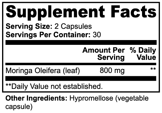 Moringa Pure – supplement information
